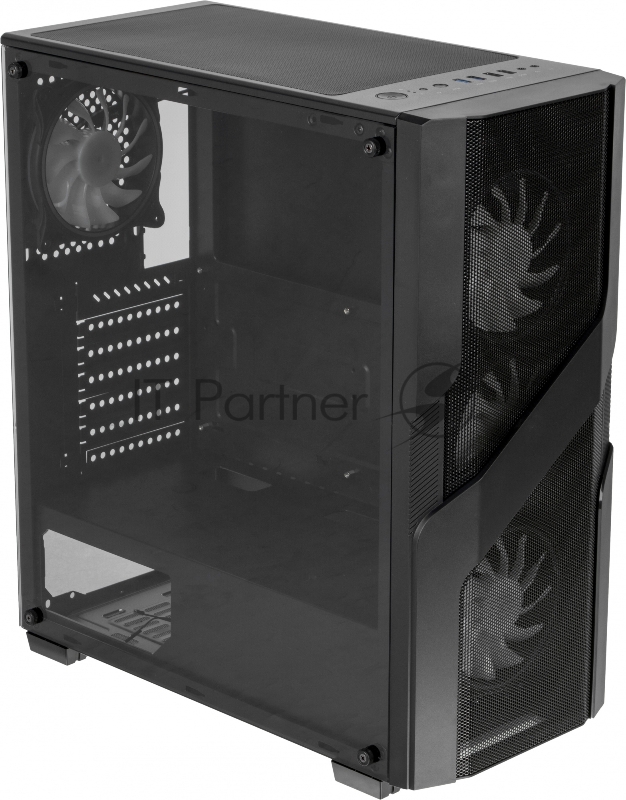 Корпус Formula V-LINE 7405 черный без БП ATX 4x120mm 2xUSB2.0 2xUSB3.0 audio bott PSU