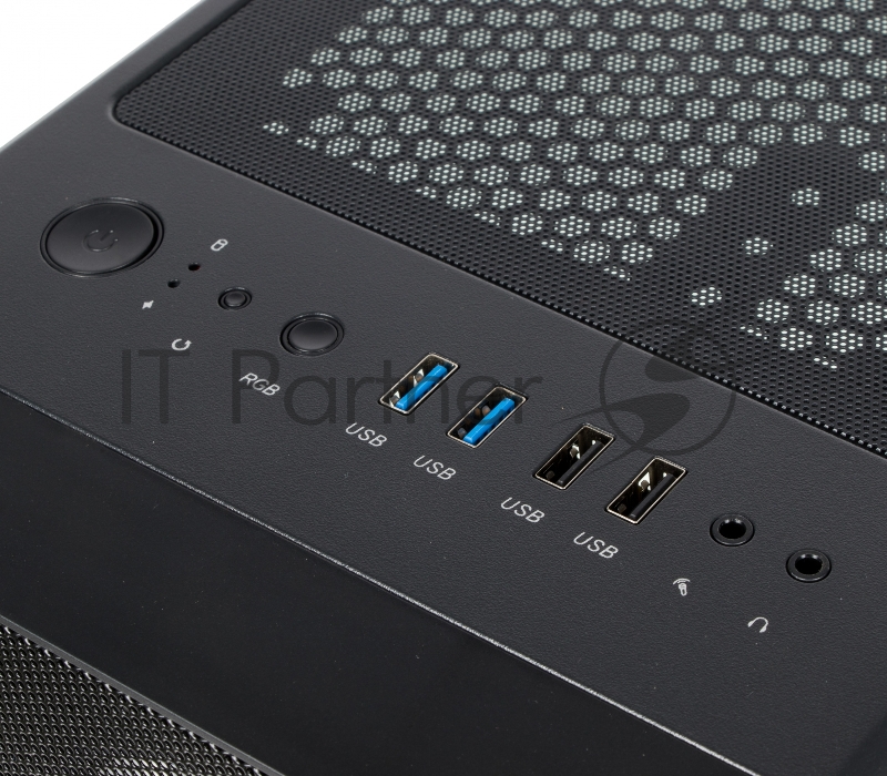 Корпус Formula V-LINE 7405 черный без БП ATX 4x120mm 2xUSB2.0 2xUSB3.0 audio bott PSU