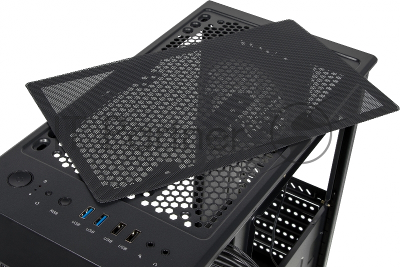 Корпус Formula V-LINE 7405 черный без БП ATX 4x120mm 2xUSB2.0 2xUSB3.0 audio bott PSU