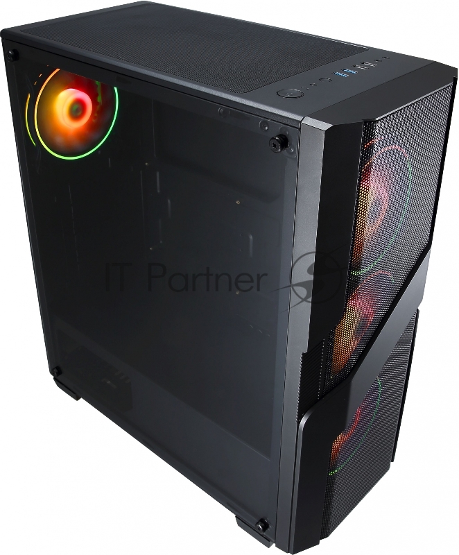 Корпус Formula V-LINE 7405 черный без БП ATX 4x120mm 2xUSB2.0 2xUSB3.0 audio bott PSU