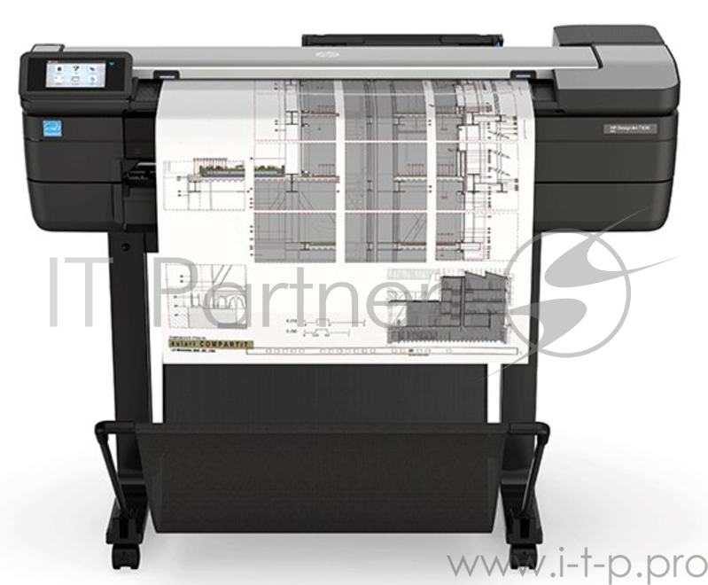 ЗАКАЗНАЯ Плоттер HP DesignJet T830 MFP (p/s/c, 24,4color,2400x1200dpi,1Gb,26s drawingmode),USB/GigEth/Wi-Fi, 1ywarr, repl. F9A28A)