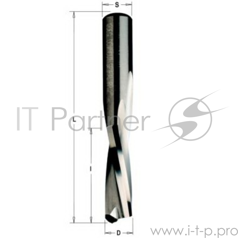 Фреза CMT 192.081.11 спиральная монолитная 8x32x80 Z=2 S=8 RH