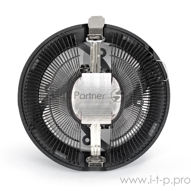 Кулер ExeGate EX286156RUS Dark Magic EE126M-PWM.RGB (Al black coating, LGA775/1150/1151/1155/1156/120 TDP 100W, Fan 120mm, PWM, 900-2000RPM, Hydro bearing, 4pin, 11-24db, 410г, черный, RGB подсветка, с терм