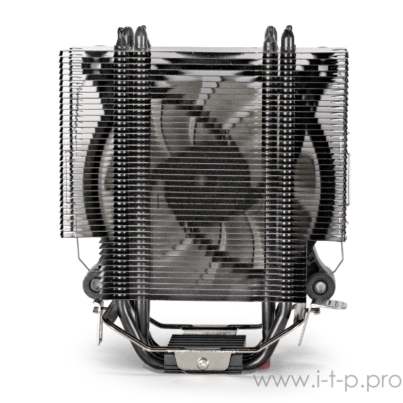 Кулер ExeGate EX286300RUS Dark Magic EXX400B-PWM.RGB (Al+Copper, черное покрытие, 4 тепл.трубки, LGA775/1150/1151/1155/1156/120 TDP 140W, Fan 120mm, PWM, 1200-2100RPM, Hydro bearing, 4pin, 11-24db, 595г, RG