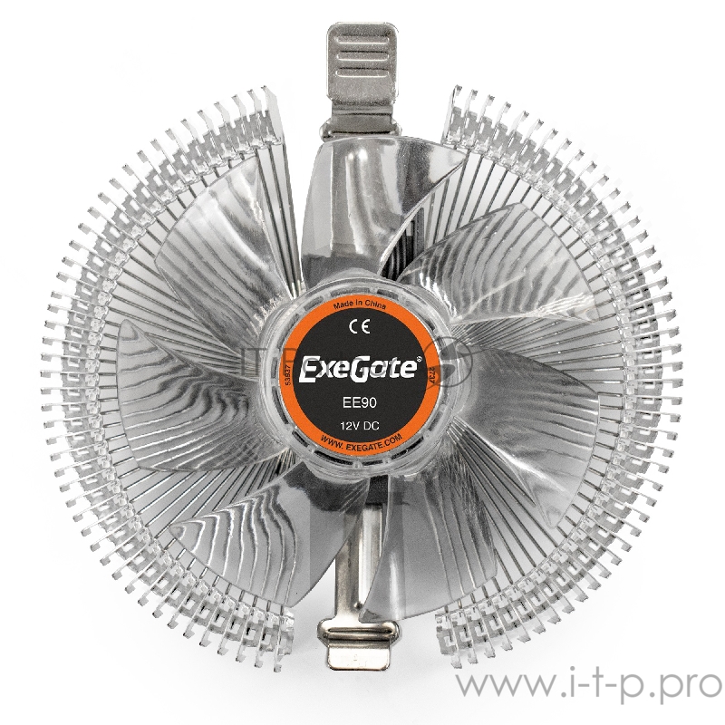 Кулер ExeGate EX286149RUS EE91 (Al, LGA775/1150/1151/1155/1156/120 TDP 75W, Fan 90mm, 2200RPM, Hydro bearing, 3pin, 22db, 215г, с термопастой, на защелках, Retail color box)