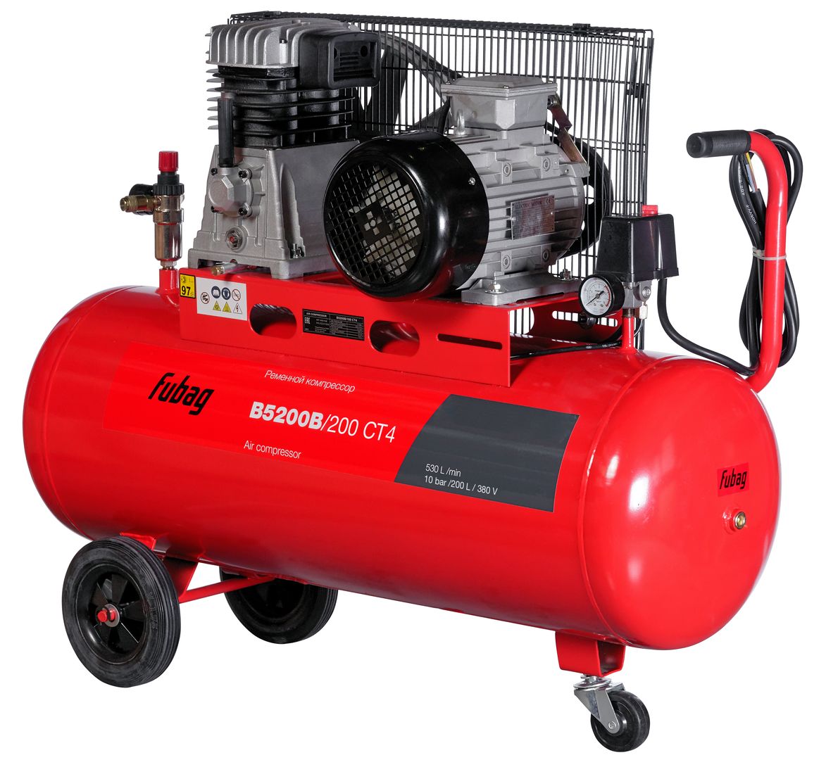 Компрессоры FUBAG B5200B/200 СТ4 Компрессор 45681519 {Реси- вер, 200 Произ- водит., л/мин 530 Давле- ние, бар 10 Мощность, кВт 3 Напря- жение, В 380 Вес, кг 117.5}