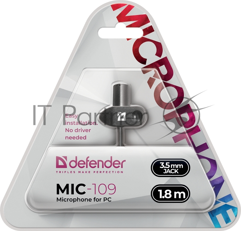 Микрофон Defender MIC-109 64109, черный