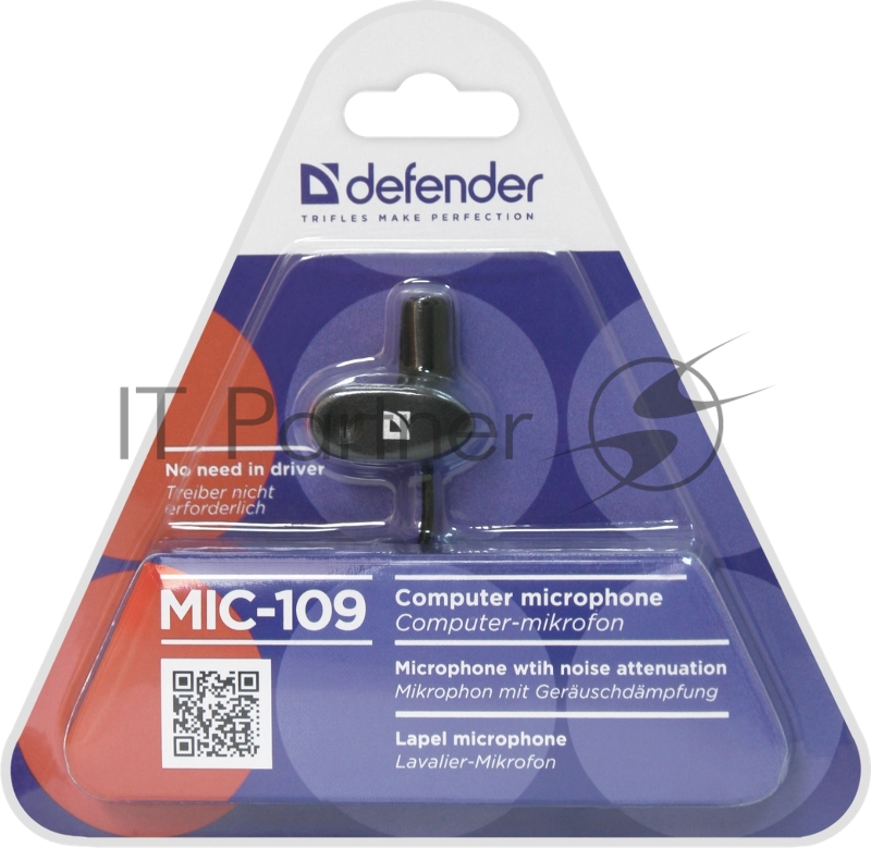 Микрофон Defender MIC-109 64109, черный