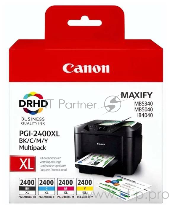 Расходные материалы Canon PGI-2400XL 9257B004 Набор картриджей черный / голубой / пурпурный / желтый