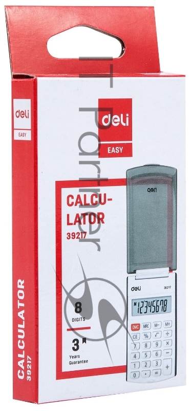 Калькулятор карманный Deli E39217/BLUE синий 8-разр.
