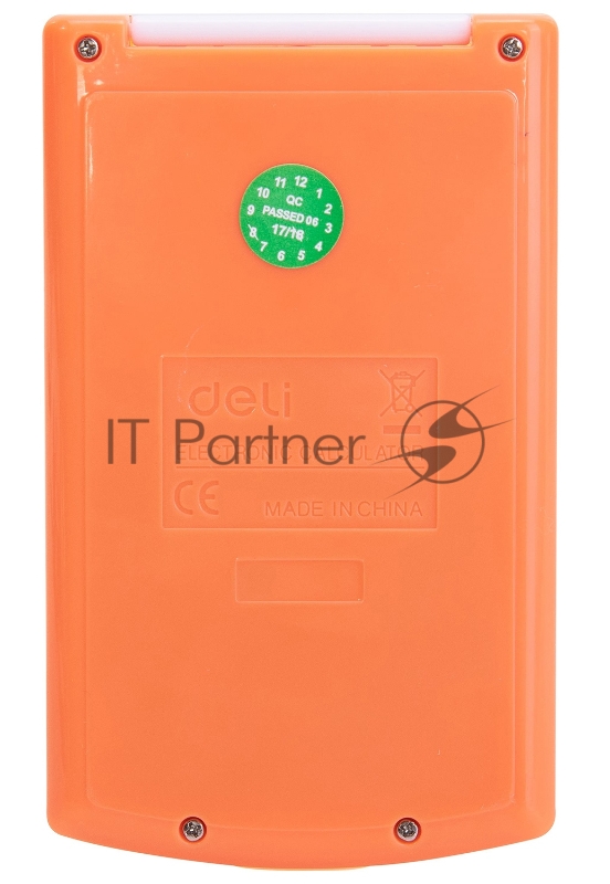 Калькулятор карманный Deli E39217/OR оранжевый 8-разр.