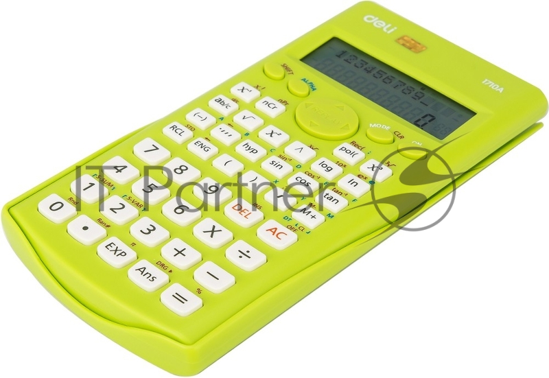 Калькулятор научный Deli E1710A/GRN зеленый 10+2-разр.