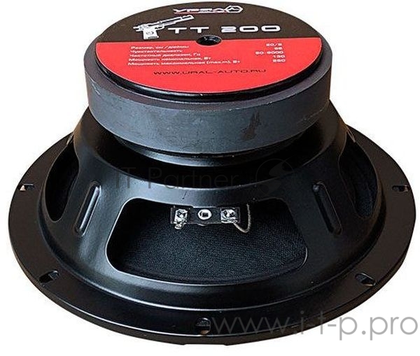 Колонки автомобильные Ural TT 200 (без решетки) 260Вт 96дБ 4Ом 20см (8дюйм) (ком.:2кол.) среднечастотные однополосные