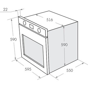 Духовой шкаф Электрический Maunfeld AEOC.575B черный