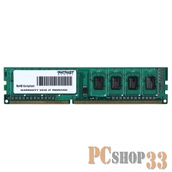 Модуль памяти Patriot DDR3 DIMM 4GB (PC3-12800) 1600MHz PSD34G16002