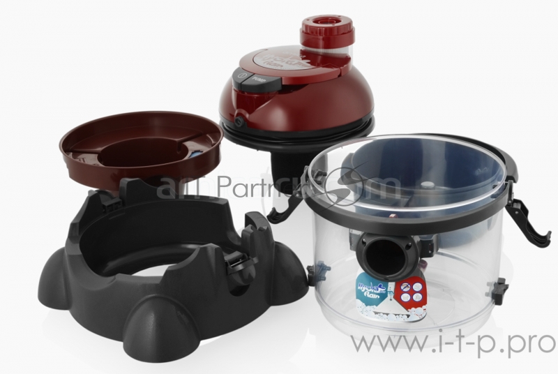 Моющий пылесос с аквафильтром Hydra Rain Plus Arnica, вишневый