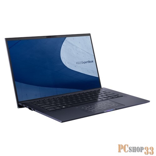 Ноутбук ASUS B9400CEA-KC0308T 66Вт/ч батарея +cable +bag 14(1920x1080 (матовый) IPS)/Intel Core i5 1135G7(2.4Ghz)/16384Mb/512PCIS Iris Xe Graphics/Cam/BT/WiFi/war 1y/1.01kg/Star Black/W10 + Support NumberPad