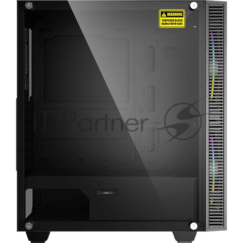 Корпус GameMax Black Hole MFG.A363-TB (ATX,Зак.стекл, USB 3.0, 2*200мм вент, без БП)