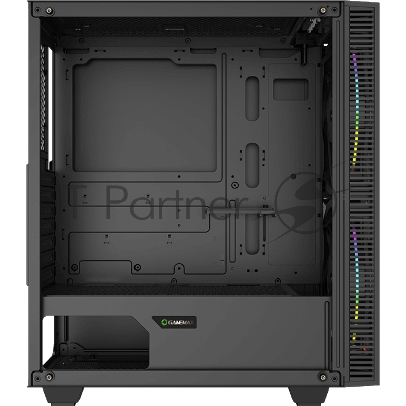 Корпус GameMax Black Hole MFG.A363-TB (ATX,Зак.стекл, USB 3.0, 2*200мм вент, без БП)