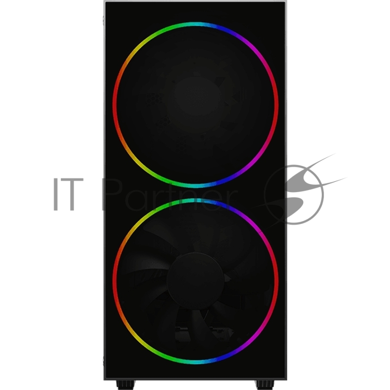 Корпус GameMax Black Hole MFG.A363-TB (ATX,Зак.стекл, USB 3.0, 2*200мм вент, без БП)