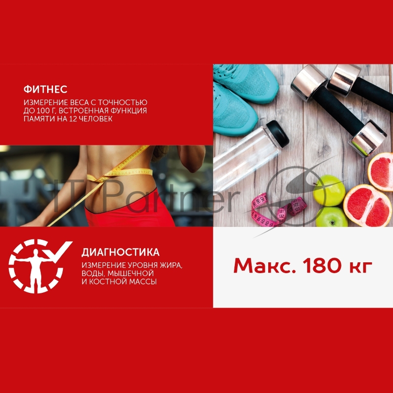 Весы напольные SCARLETT SC-BS33ED83, электрон., 180 кг, черные