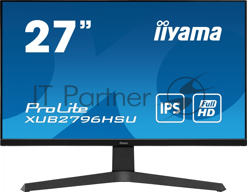 Монитор Iiyama 27 ProLite XUB2796HSU-B1 черный IPS LED 1ms 16:9 HDMI M/M матовая HAS 1000:1 250cd 178гр/178гр 1920x1080 DisplayPort FHD USB 6.8кг