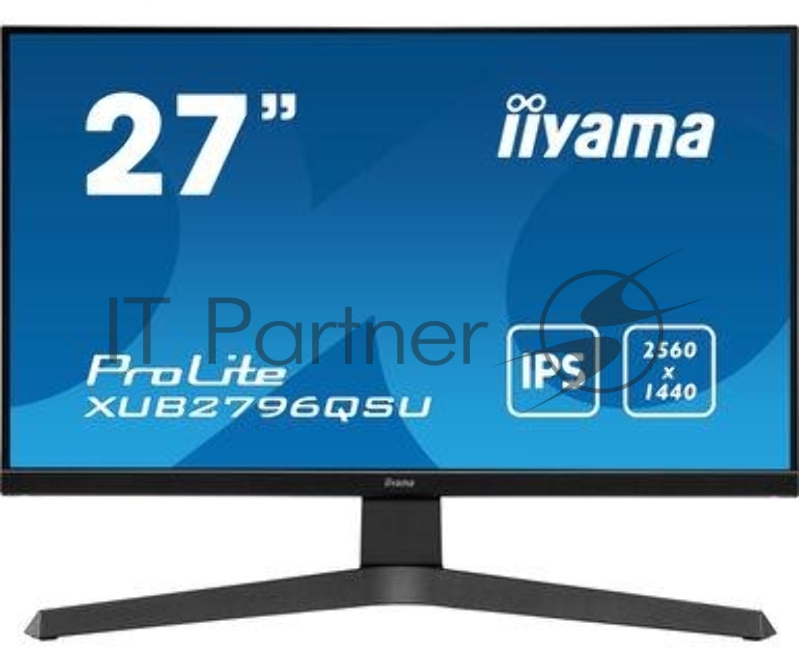 Монитор Iiyama 27 XUB2796QSU-B1 черный IPS LED 1ms 16:9 HDMI M/M матовая HAS 350cd 178гр/178гр 2560x1440 DisplayPort QHD USB 6.1кг