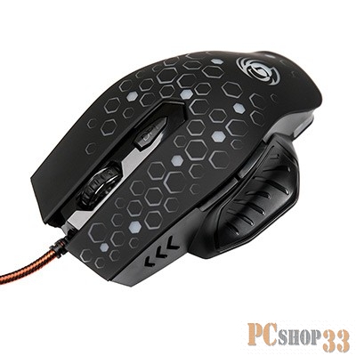 Мышь MGK-11U Dialog Gan-Kata - игровая, 6 кнопок + ролик , 7-ми цветная подсветка, USB, черная