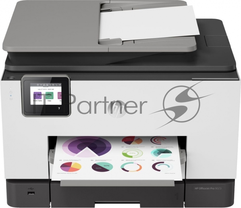 МФУ струйный HP Officejet Pro 9023 AiO (1MR70B) A4 Duplex WiFi USB RJ-45 белый/серый