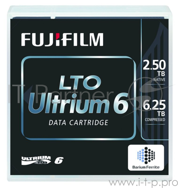 Ленточный накопитель Fujifilm Ultrium LTO6 RW 6,25TB (2,5Tb native) bar code labeled Cartridge (for libraries & autoloaders) (analog C7976A + Label)