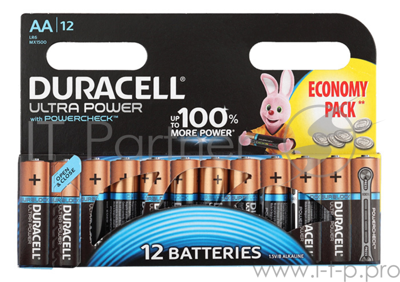 Батарея Duracell Ultra LR6-12BL MX1500 AA (12шт)