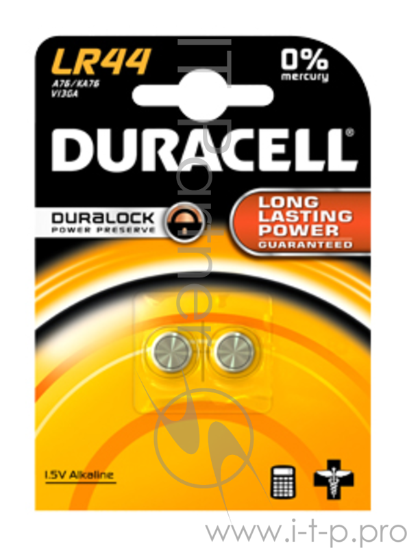 Батарея Duracell LR44-2BL A76 (2шт)