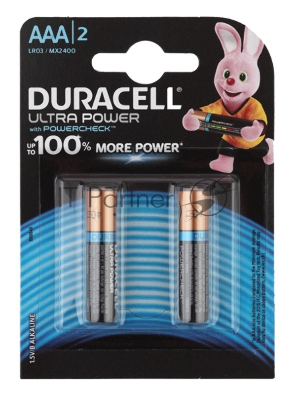 Батарея Duracell Ultra LR03-2BL MX2400 AAA (2шт)