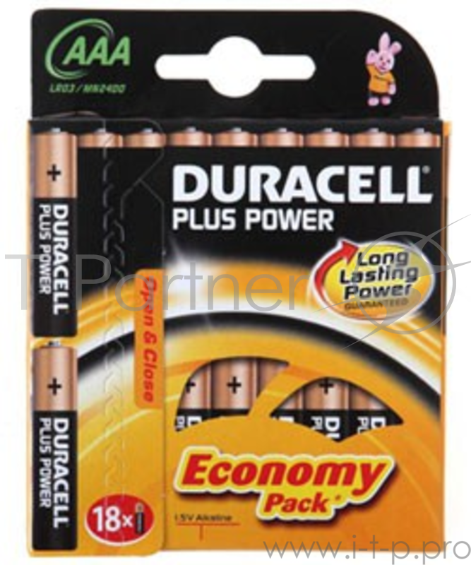 Батарея Duracell Basic LR03-18BL MN2400 AAA (18шт)