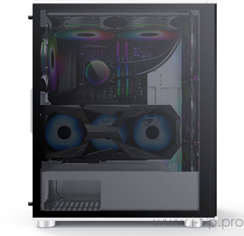 Корпус Formula V-LINE 7713 черный без БП ATX 3x120mm 2xUSB2.0 1xUSB3.0 audio bott PSU