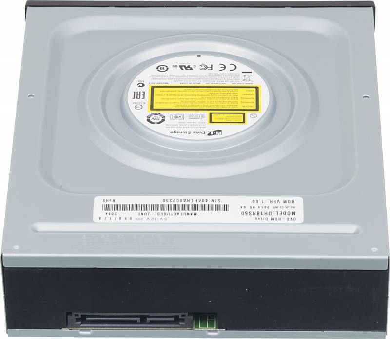 Привод DVD-ROM LG DH18NS61 черный SATA внутренний oem