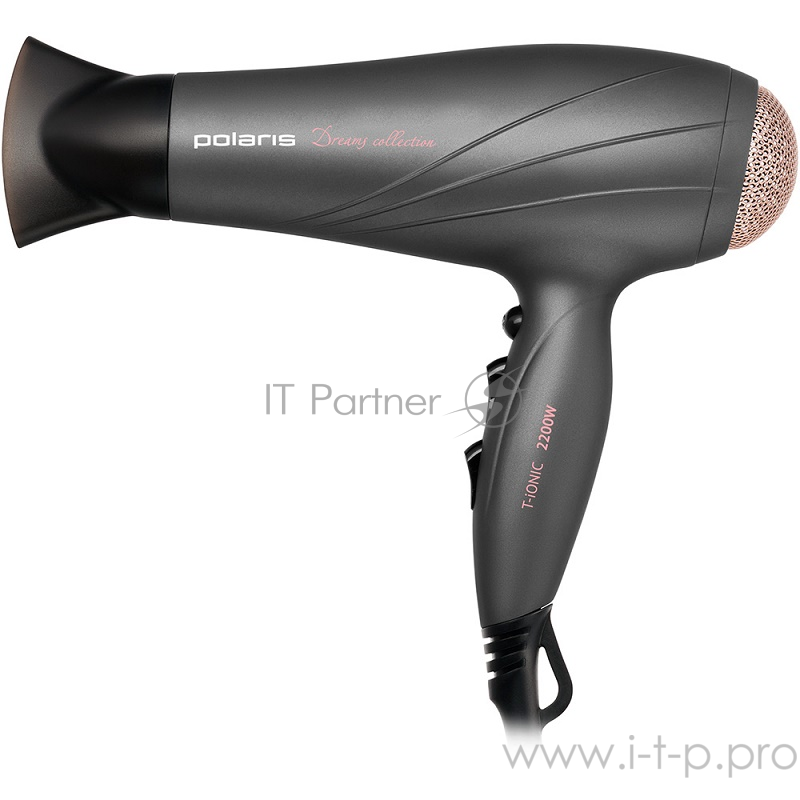 Фен Polaris PHD-2248 TI маренго/розовый