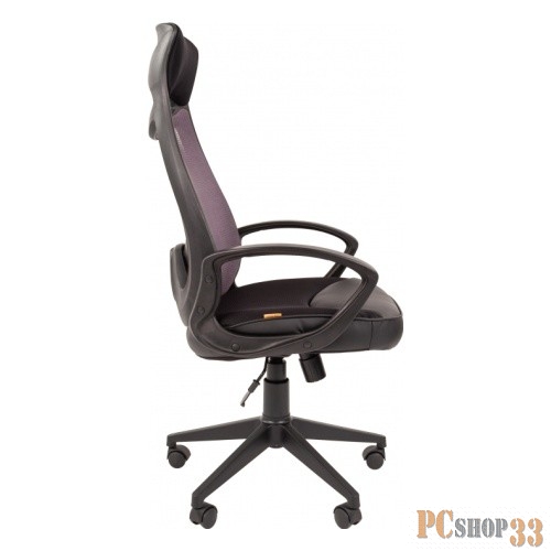 Офисное кресло Chairman 840 Россия черный пластик TW-04 серый