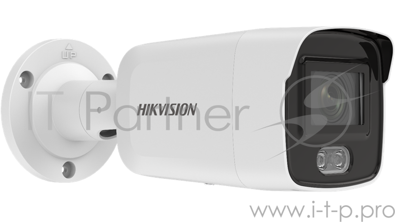 Видеокамера IP Hikvision DS-2CD2027G2-LU(2.8mm) IP 2Мп цилиндрическая ColorVu с LED-подсветкой до 40м с Deep learning алгоритмом 1/2.8 Progressive Scan CMOS объектив 2.8мм механический ИК-фильтр 0.0005лк с