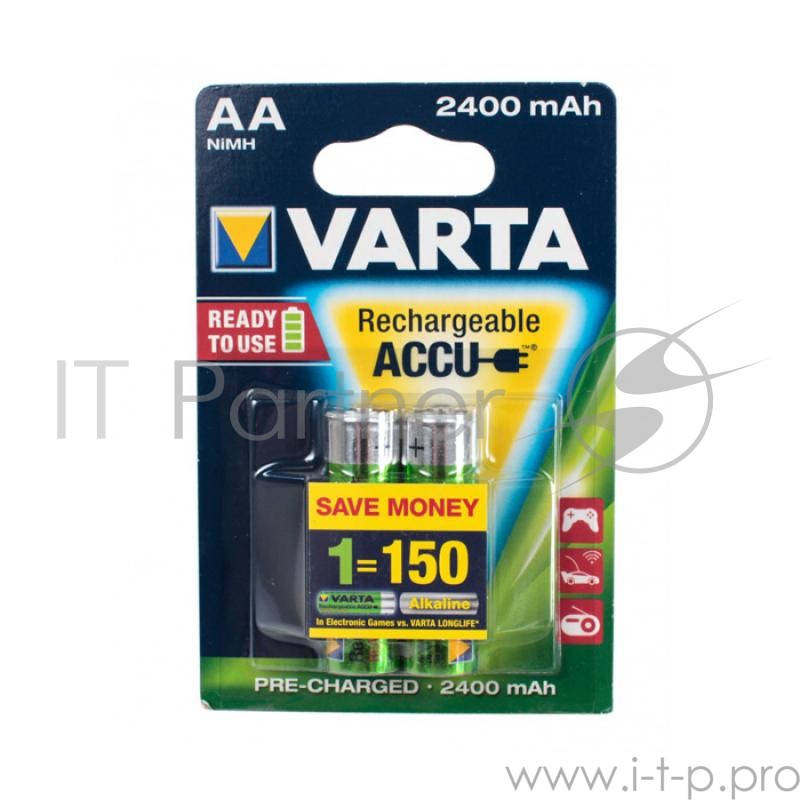 Аккумуляторы VARTA ACC.R2U/RECH.A.POW.AA 2100мАч бл. 2 (рус.)