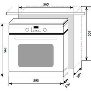 Духовой шкаф Электрический Lex EDP 093 BL черный