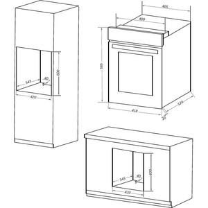 Духовой шкаф Электрический Maunfeld EOEM516B черный