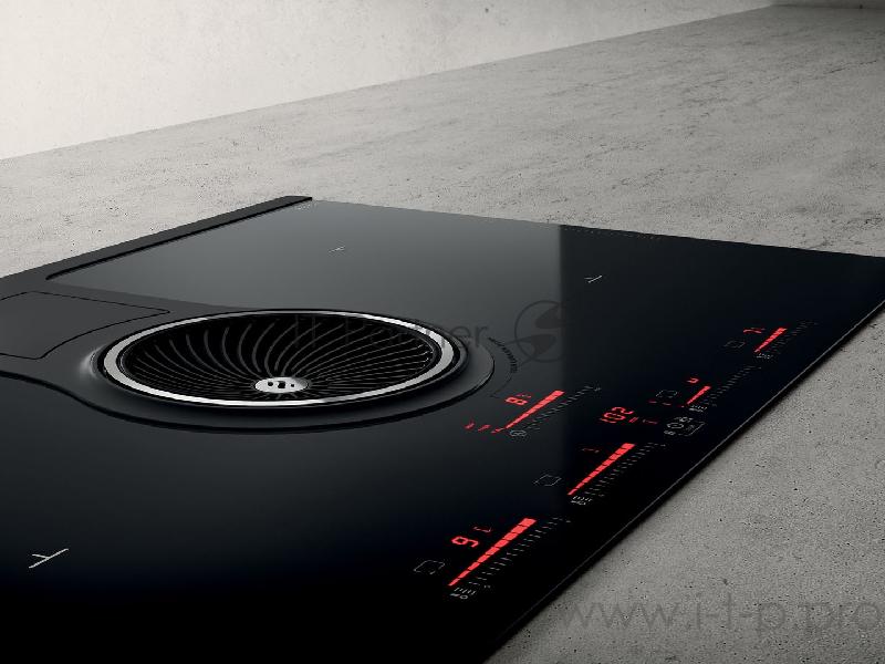 Индукционные варочные панели ELICA NIKOLA TESLA. Панель+вытяжка, стеклокерамика, индукционная, 83см, сенсорное управление , POT DETECTOR, BRIDGE ZONES, POWER LIMITATION , 900м3, фил