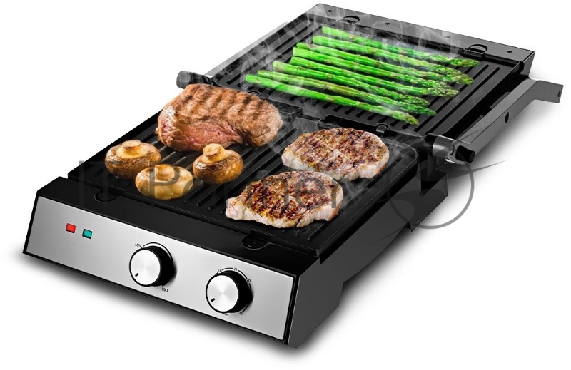 Электрогриль Kitfort КТ-1654 2000Вт серебристый