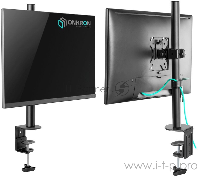 Кронштейн ONKRON D101E чёрный {Для экранов с диагональю 10-34 Максимальная нагрузка: 10кг VESA: 75x75, 100х100мм }