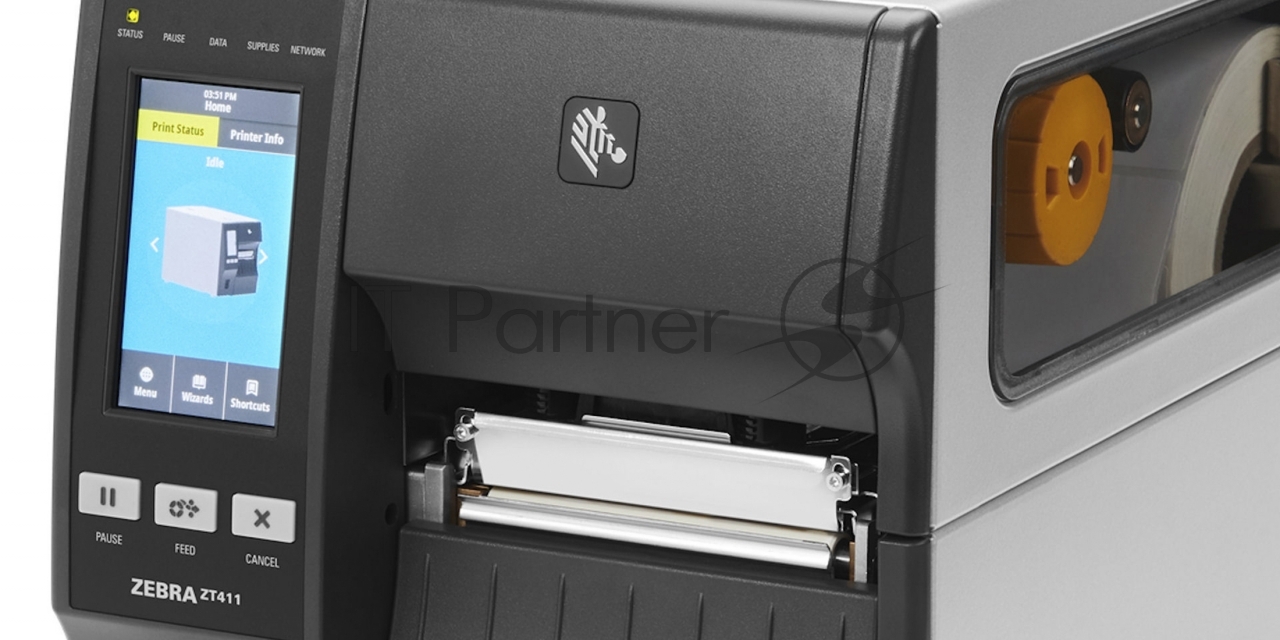 Принтер этикеток коммерческий TT ZT411 TT Printer ZT411 4, 300 dpi, Euro and UK cord, Serial, USB, 10/100 Ethernet, Bluetooth 4.1/MFi, USB Host, EZPL