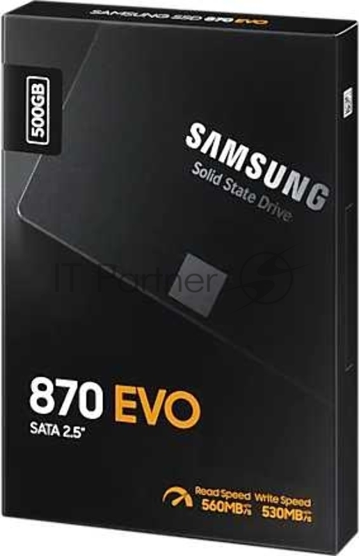 Твердотельный накопитель Samsung SSD 500GB 870 EVO, V-NAND 3-bit MLC, MGX, 2.5 SATA 6Gb/s, R560/W530, IOPs 98000/88000