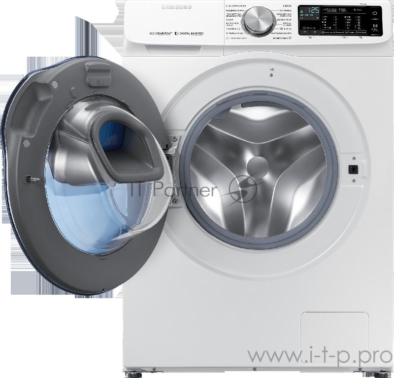 Стирально-сушильная машина Samsung WD10N64PR2W/LP. Серия WW6500N. Загрузка - до 10.5 кг при стирке, 6 кг при сушке, 1200 об./мин., AddWash, Технология EcoBubble, Пар, Горячий воздух, AquaProtect, 10 лет гарантии на инверторный мотор, Сотовый барабан,
