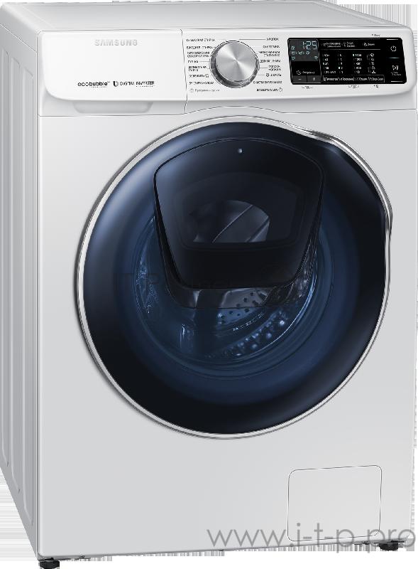 Стирально-сушильная машина Samsung WD10N64PR2W/LP. Серия WW6500N. Загрузка - до 10.5 кг при стирке, 6 кг при сушке, 1200 об./мин., AddWash, Технология EcoBubble, Пар, Горячий воздух, AquaProtect, 10 лет гарантии на инверторный мотор, Сотовый барабан,