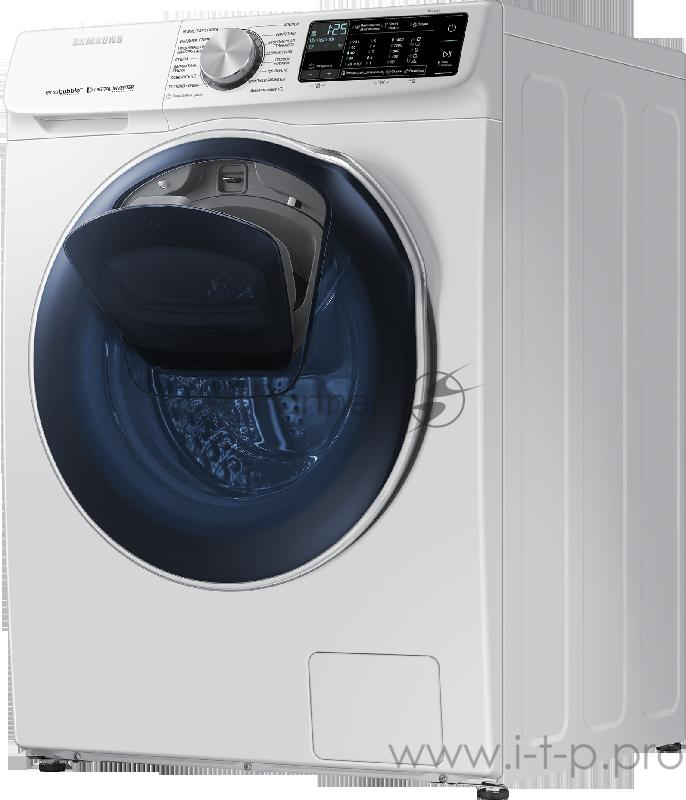 Стирально-сушильная машина Samsung WD10N64PR2W/LP. Серия WW6500N. Загрузка - до 10.5 кг при стирке, 6 кг при сушке, 1200 об./мин., AddWash, Технология EcoBubble, Пар, Горячий воздух, AquaProtect, 10 лет гарантии на инверторный мотор, Сотовый барабан,